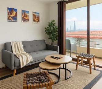 Deluxe One-Bedroom Apartment with City View