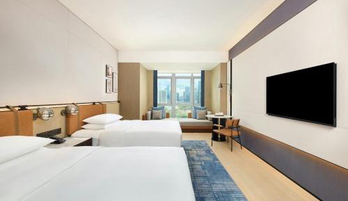 Superior Double Room with Two Double Beds and City View