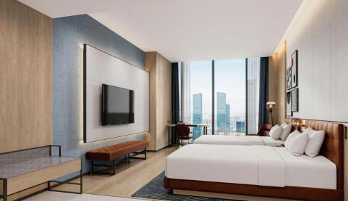 Refined Double Room with Two Double Beds