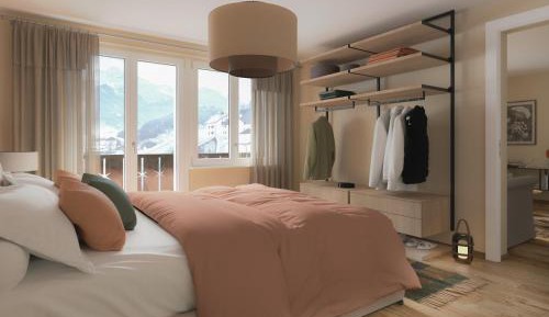One-Bedroom Apartment with Balcony and Mountain View  
