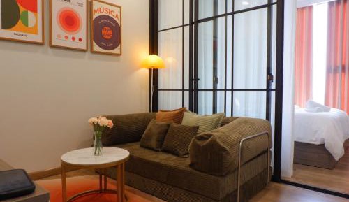 Deluxe One-Bedroom Apartment with City View