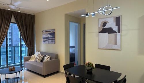 Three-Bedroom Apartment with Water View