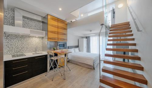 -Deluxe Loft Studio Twin Beds
