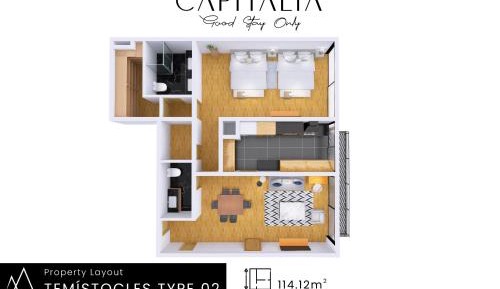 Luxury Apartment, Balcony