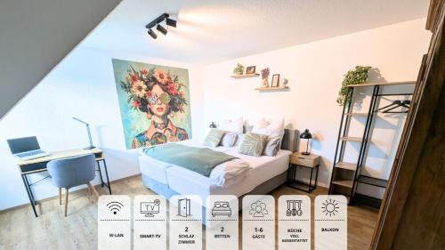 Two-Bedroom Apartment with Balcony