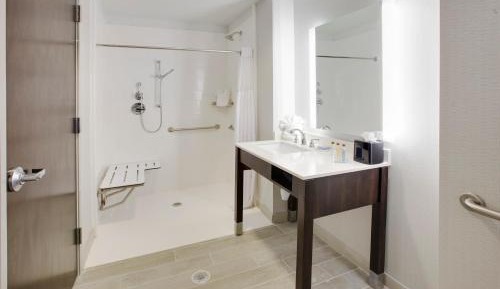 King Room with Roll-In Shower - Mobility/Hearing Accessible - Non-Smoking