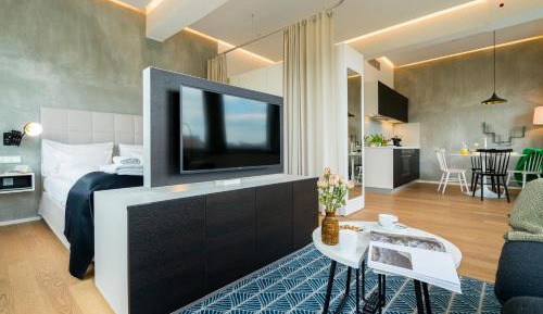 Deluxe One-Bedroom Apartment with City View