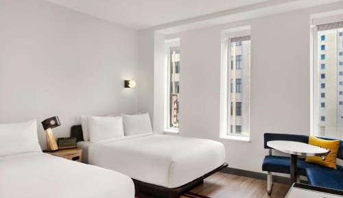 Queen Room with Two Queen Beds with City View