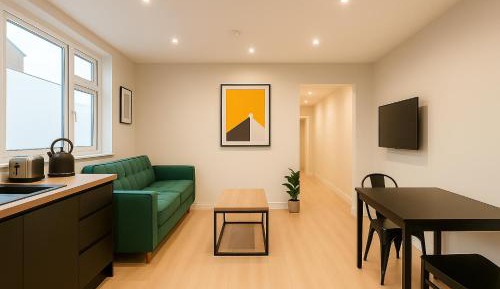 Deluxe One-Bedroom Apartment with Garden View