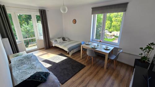 One-Bedroom Apartment with Garden View