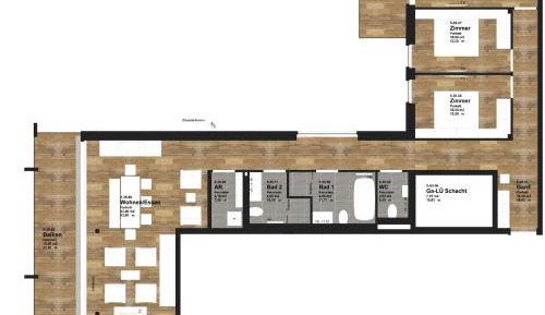Three-Bedroom Apartment