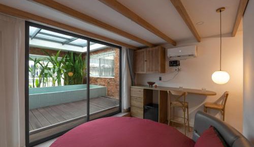 Studio with Pool View
