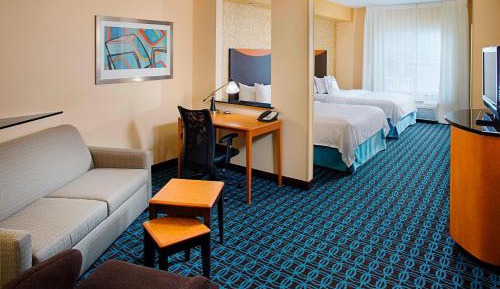 Queen Suite with Two Queen Beds and Sofa Bed