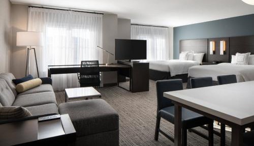 Queen Studio with Two Queen Beds and Sofa Bed