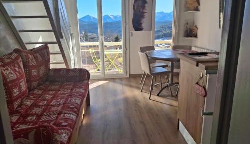 One-Bedroom Apartment with Balcony and Mountain View  