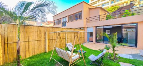 Deluxe Two-Bedroom Apartment with Garden View