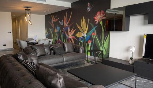 Three-Bedroom Apartment with Harbor View