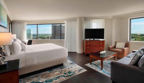 Executive Suite, 1 King, Sofa bed, River view