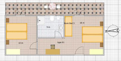 Two Connecting Double Rooms with Balcony and Partial Sea View