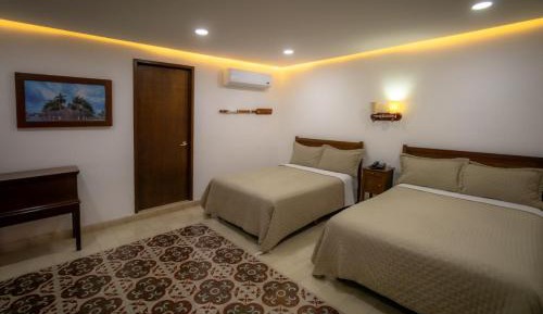 Double Room with 2 Double Beds with Balcony
