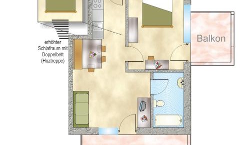 One-Bedroom Apartment (4 Adults)