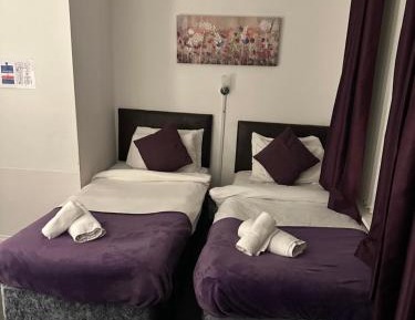 1 double and 2 single beds