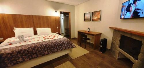 Chalet Studio with Spa Bath and Fireplace