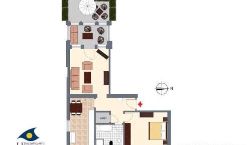 One-Bedroom Apartment with Terrace