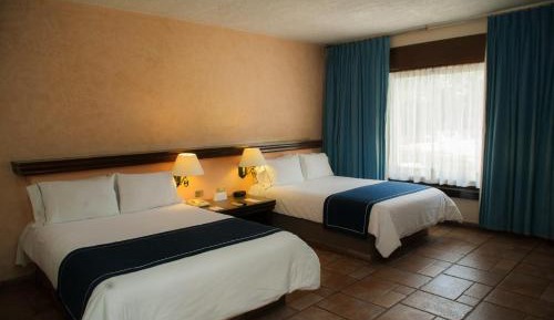 Standard Double Room with Two Double Beds - Pool View 