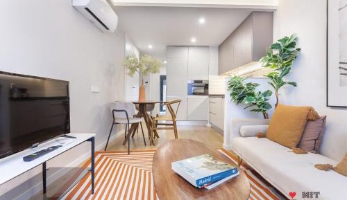 One bedroom with patio