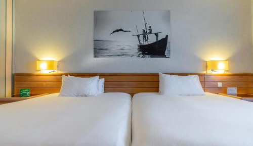 Standard Double Room with Two Double Beds and City View