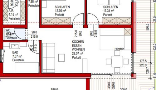 Two-Bedroom Apartment with Bath