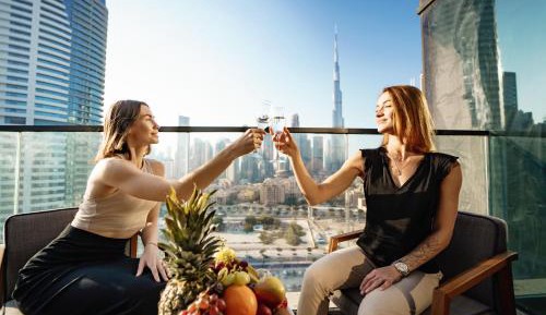 Luxury King Room with Balcony-Burj Khalifa View