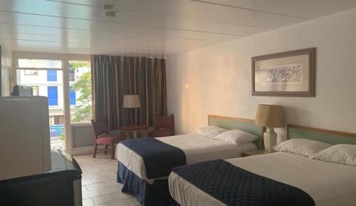 Standard Room with Two Double Beds and Pool View