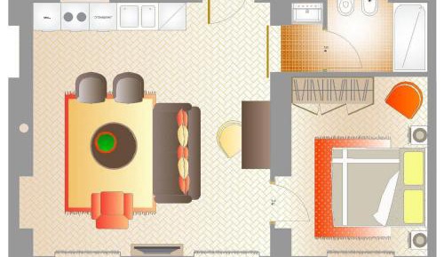One-Bedroom Apartment with Balcony