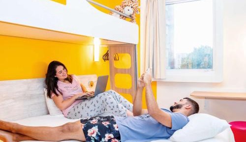 Standard Room with one double and one single bed