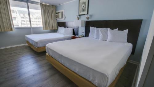 Double Room with Two King Beds with Balcony - Street View