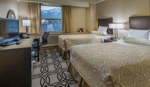 Two Double Beds and Sofa Bed