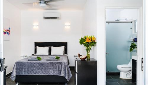 Premium Queen Room with patio and pool view 