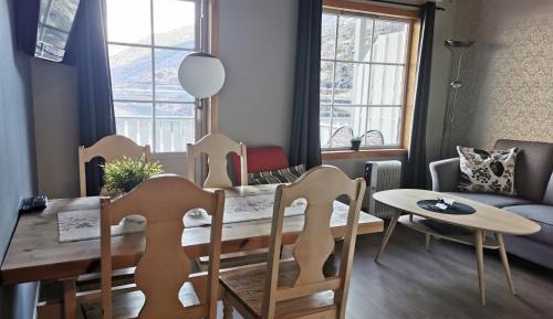 Family Room with kitchenette and fjord view