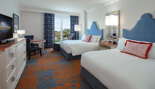 Mobility Accessible Garden View 2 Queen Room, w/roll-in shower (Includes FREE^ Universal Express Unlimited)