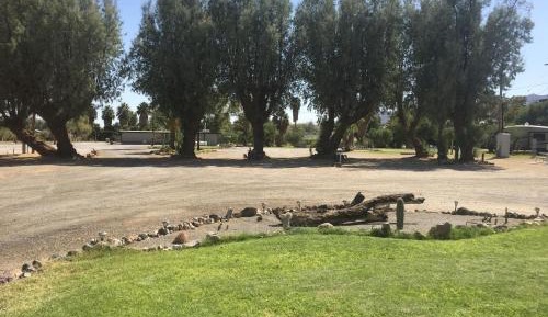 RV Campground, Back-In, 30/50 amp, up to 50' (No RV or Bed Included)
