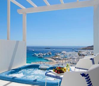 True Blue Double Room with Outdoor Hot Tub