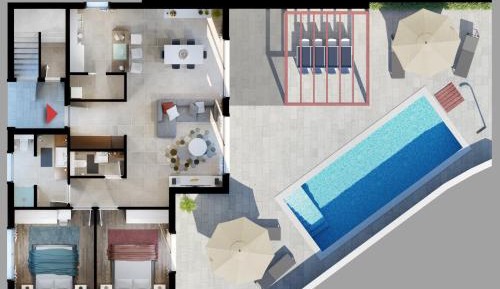 Two-Bedroom Apartment with Private Pool
