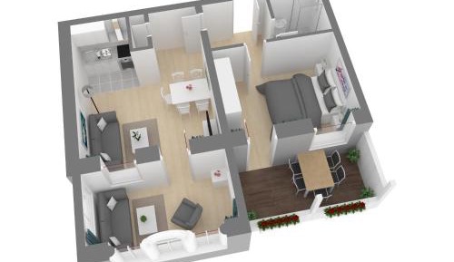 Apartment with Balcony