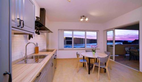 Gray Apartment with Sea View