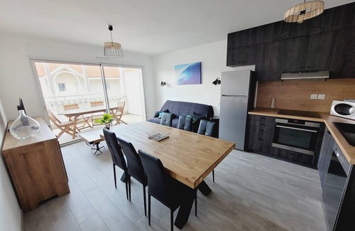Mimizan-Plage Apartment | Beautiful duplex in a secure residence with swimming pool for 8 people in Mimizan plage