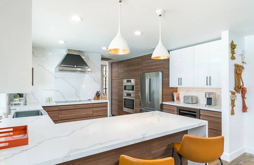 Continental Foothills House | Designer dream home with opulent backyard, private pool, hot tub, game room & AC