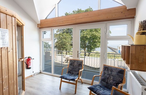 Lubmin House | Zimmer Stammhaus seitlicher Meerblick - Hotel Seebrücke