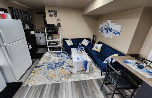 Dupont Apartment | Chic basement studio; private entrance in Aurora by the Gaylord hotel/Airport